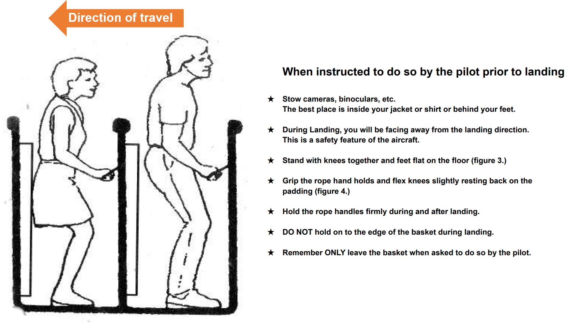 Operator safety briefing card