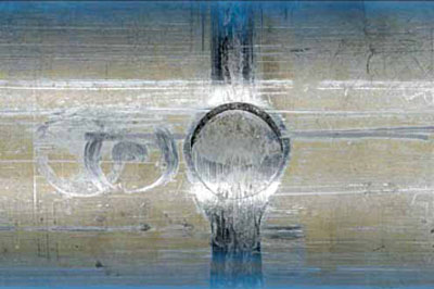 Figure 4:&nbsp;Fractured through-pin from the forward coupling.&nbsp; Note also the scoring from post-fracture rotation of the shaft