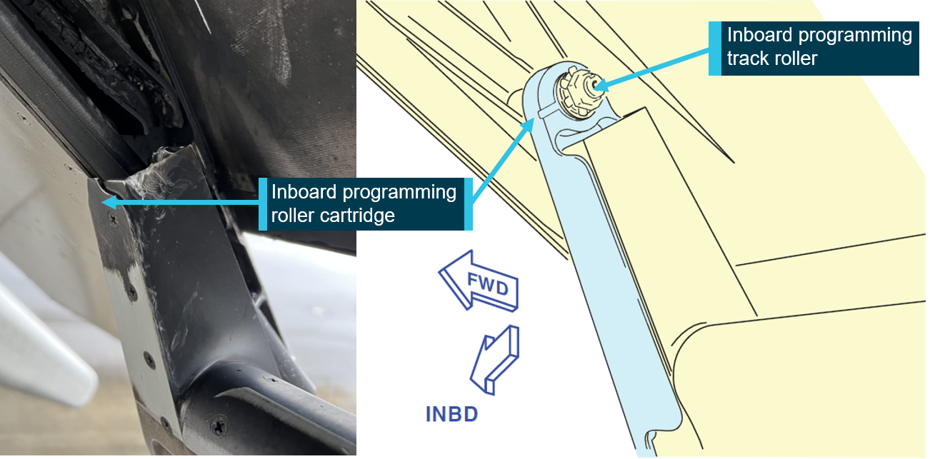 Figure 2: The failed cartridge (left) and example cartridge highlighted in blue (right)