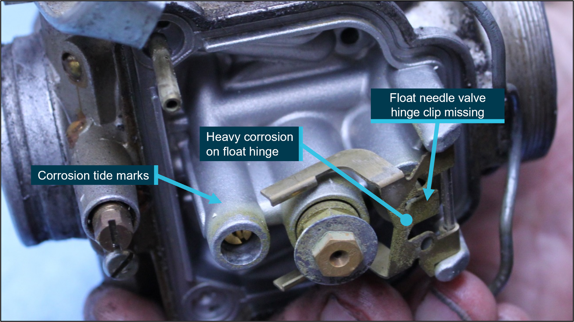 Figure B 2: VH-SIP left carburettor condition
