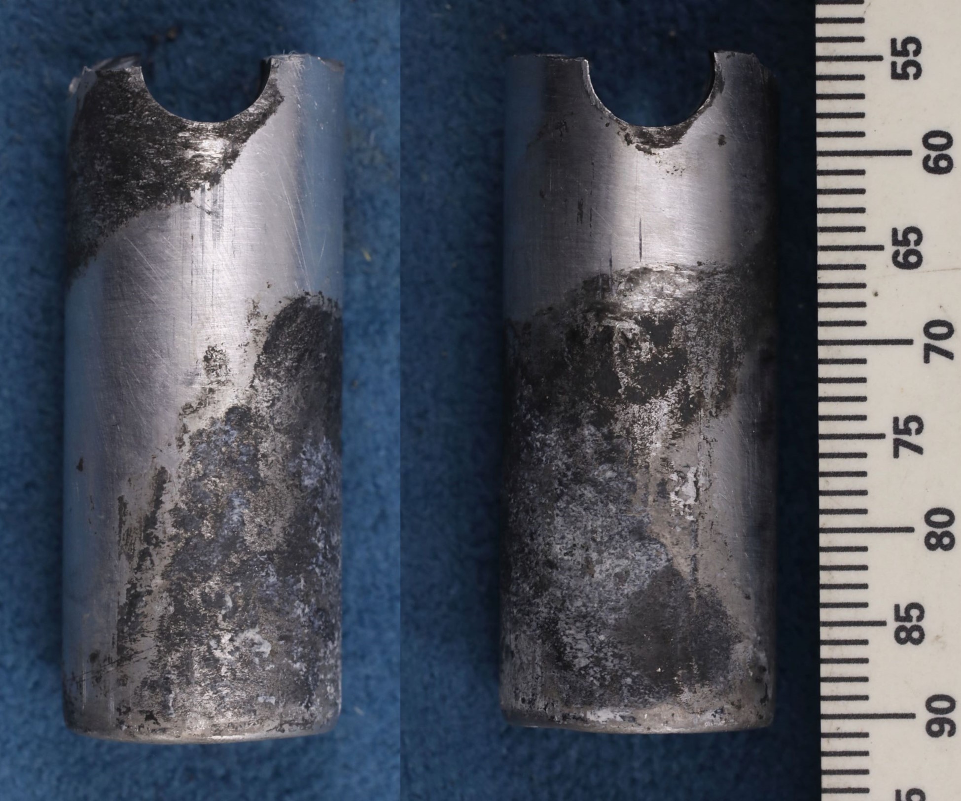 Figure&nbsp;6: Rudder shaft wear from contact with outer sleeve