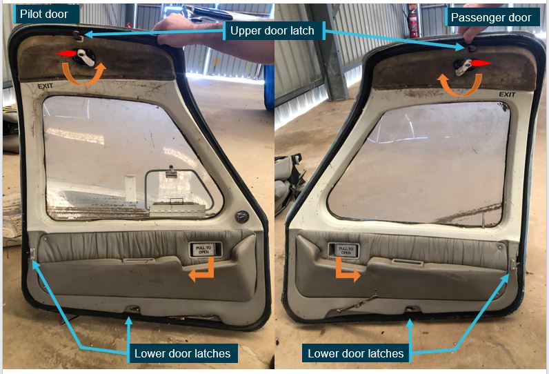 Figure&nbsp;6: Location of door interior operating handles