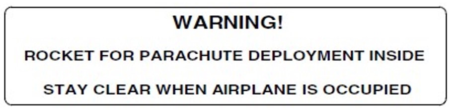 Figure&nbsp;4: CAPS Placard