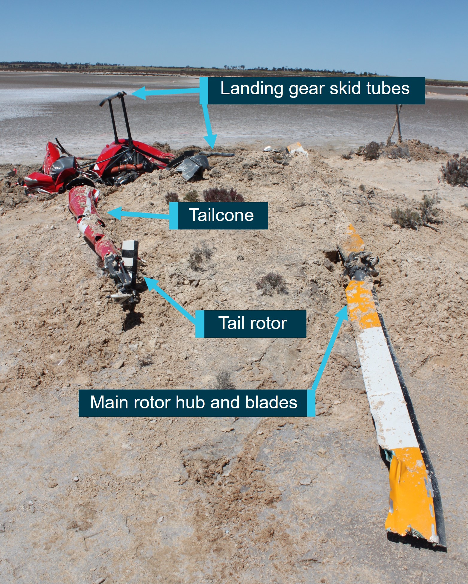 Figure&nbsp;7: Accident site and wreckage