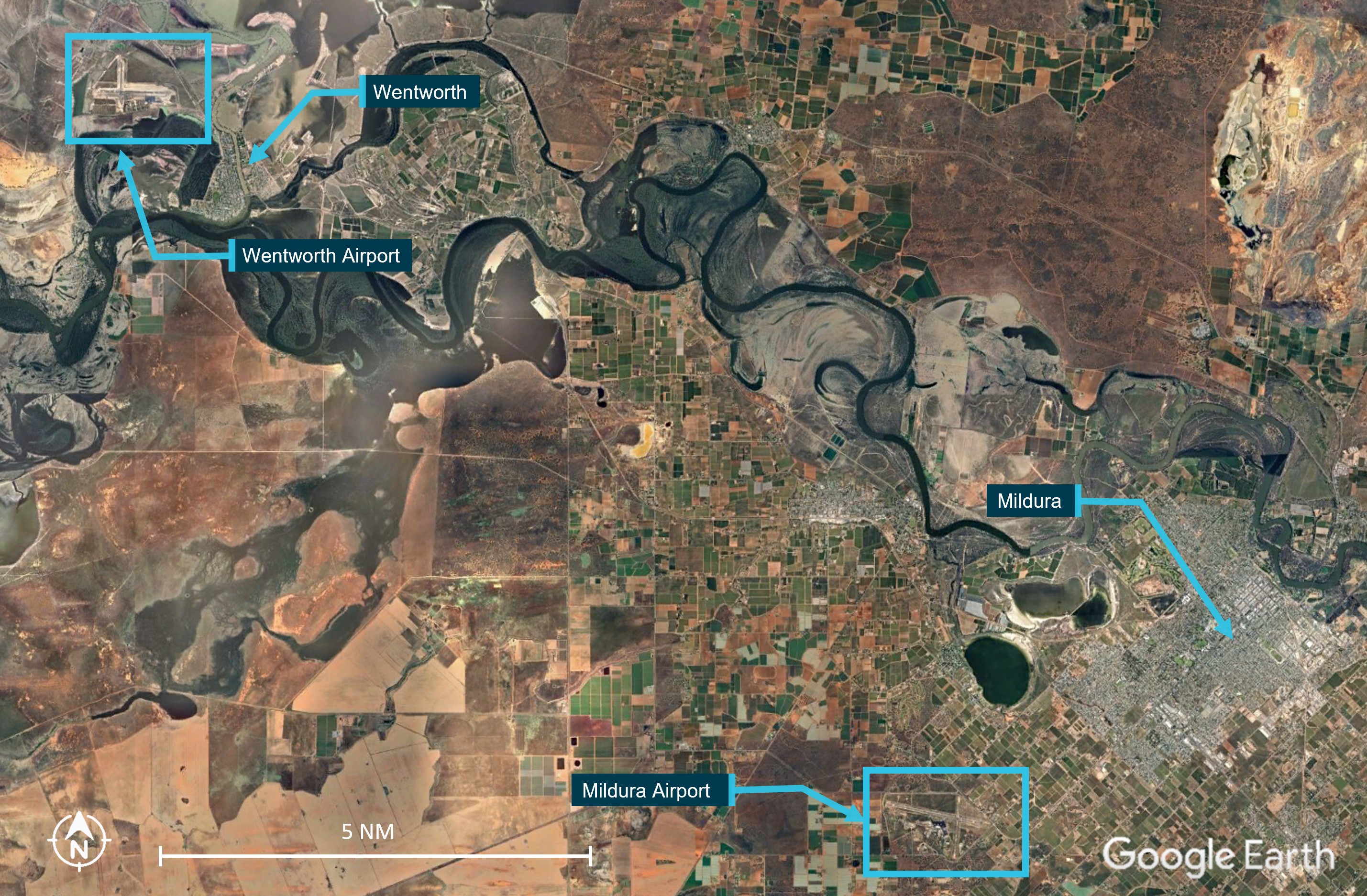 Figure&nbsp;3: Mildura / Wentworth proximity