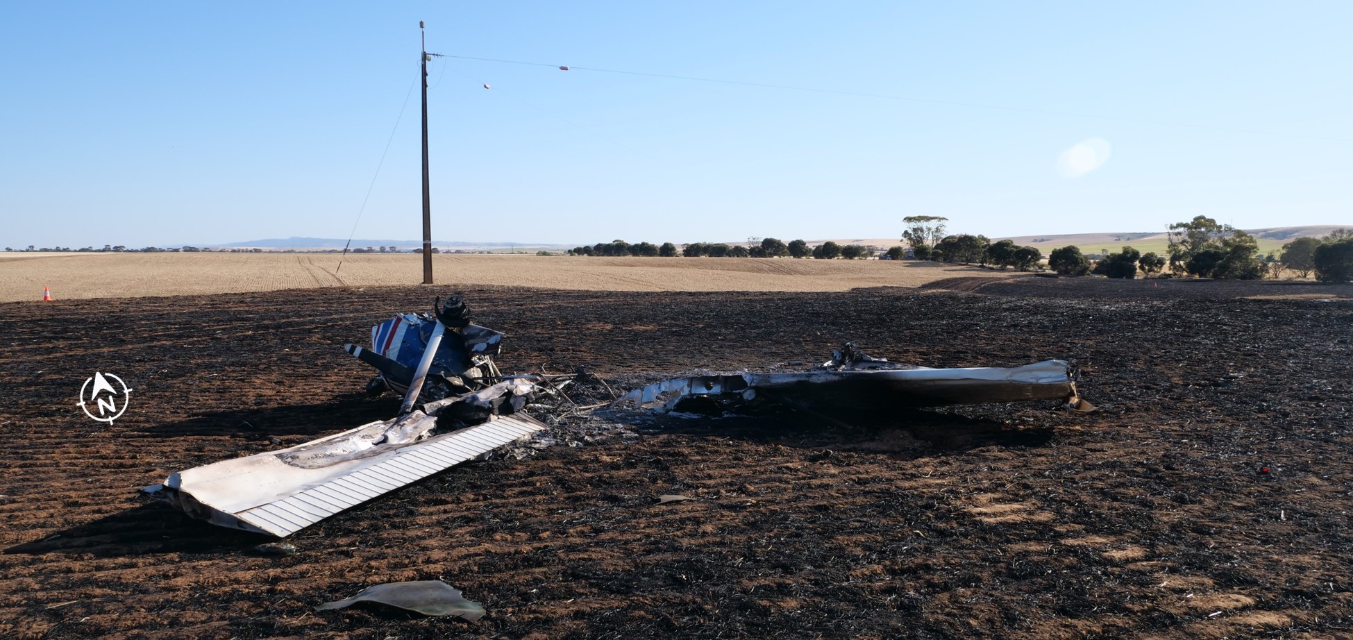 Figure&nbsp;5: VH-RSB at the accident site