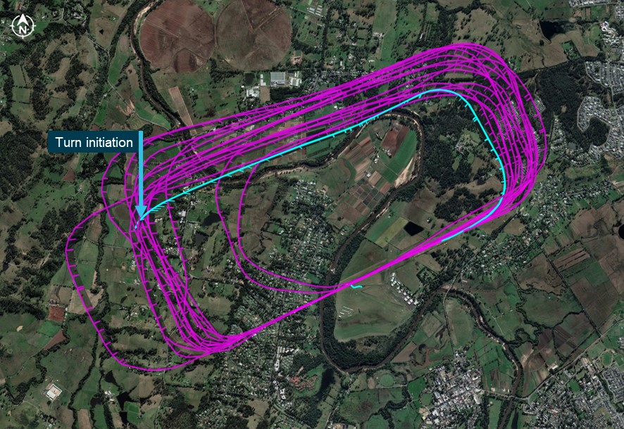 Figure&nbsp;5: Previous circuit flights flown by the accident pilot