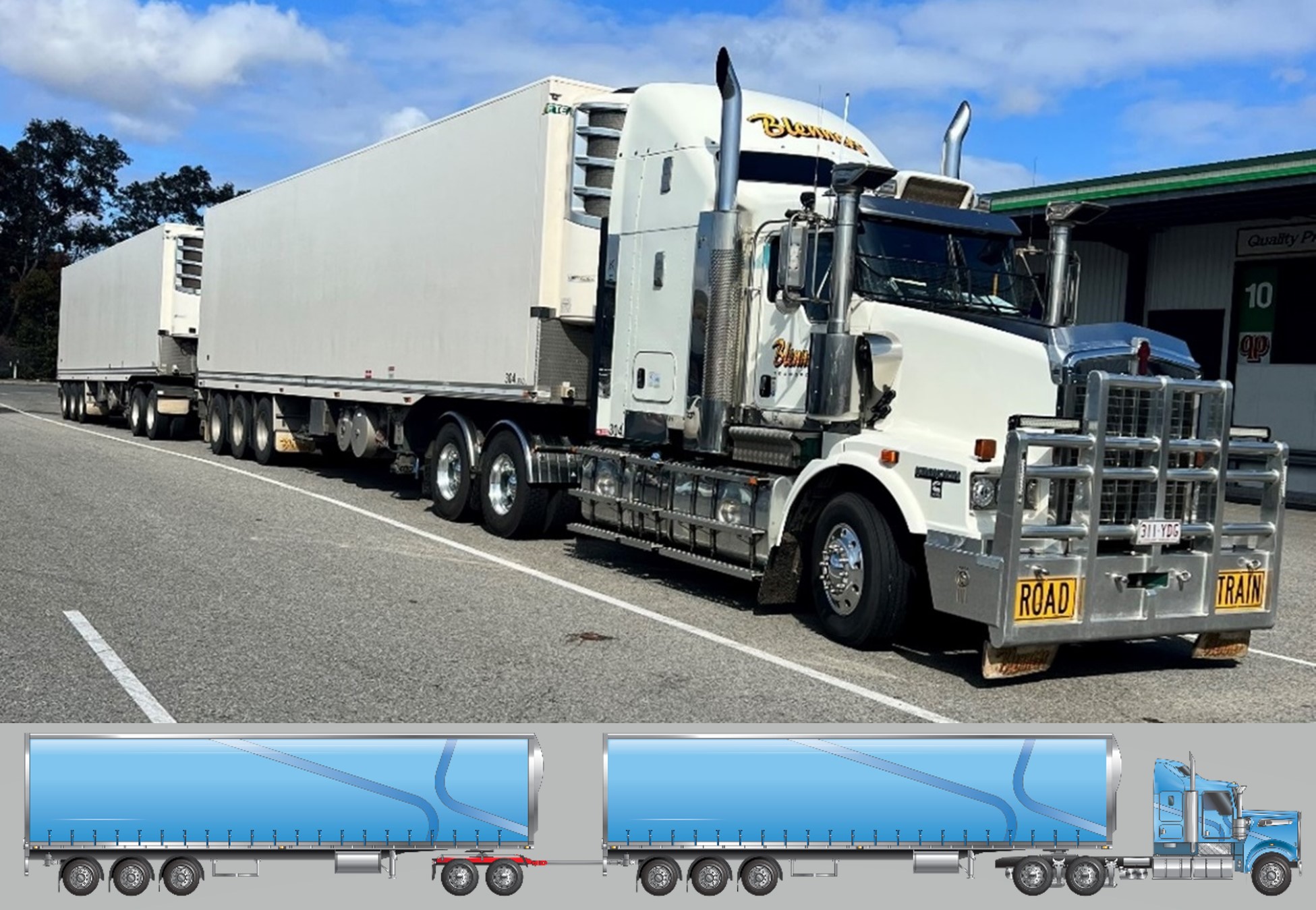 Figure&nbsp;3: Truck configuration prior to collision