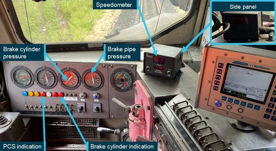 Figure&nbsp;3: Locomotive C506 control indications