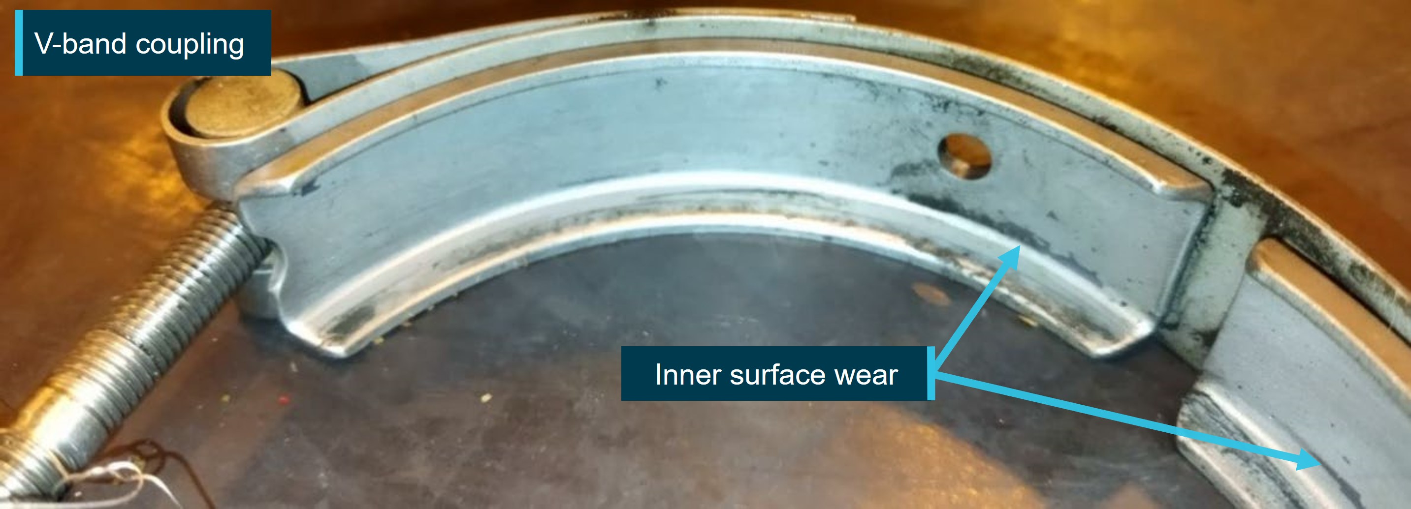 Figure&nbsp;7: HMU V-band coupling wear location