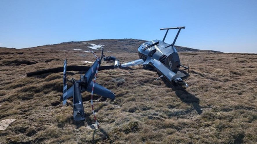 Figure&nbsp;1: Robinson R44 damage