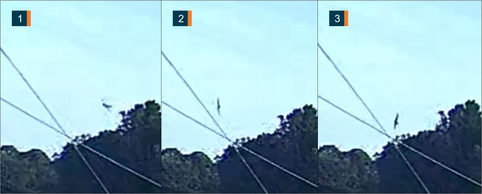 Figure&nbsp;2: CCTV footage of final turn