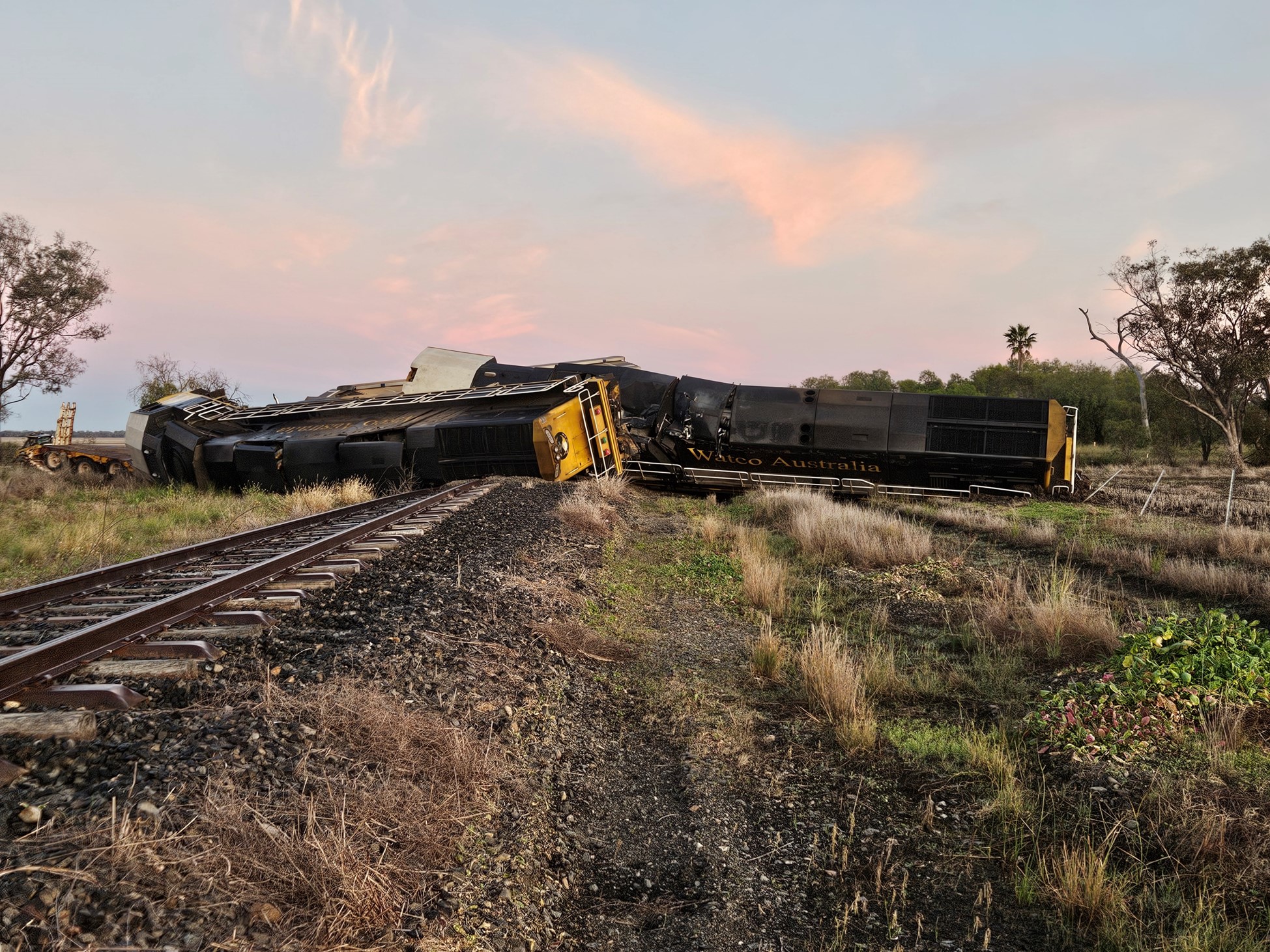 Figure&nbsp;5: The WRA-class locomotives, post-collision