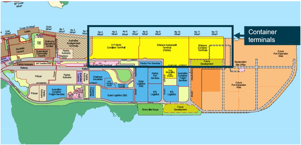 Figure&nbsp;11: Fisherman Islands container berths