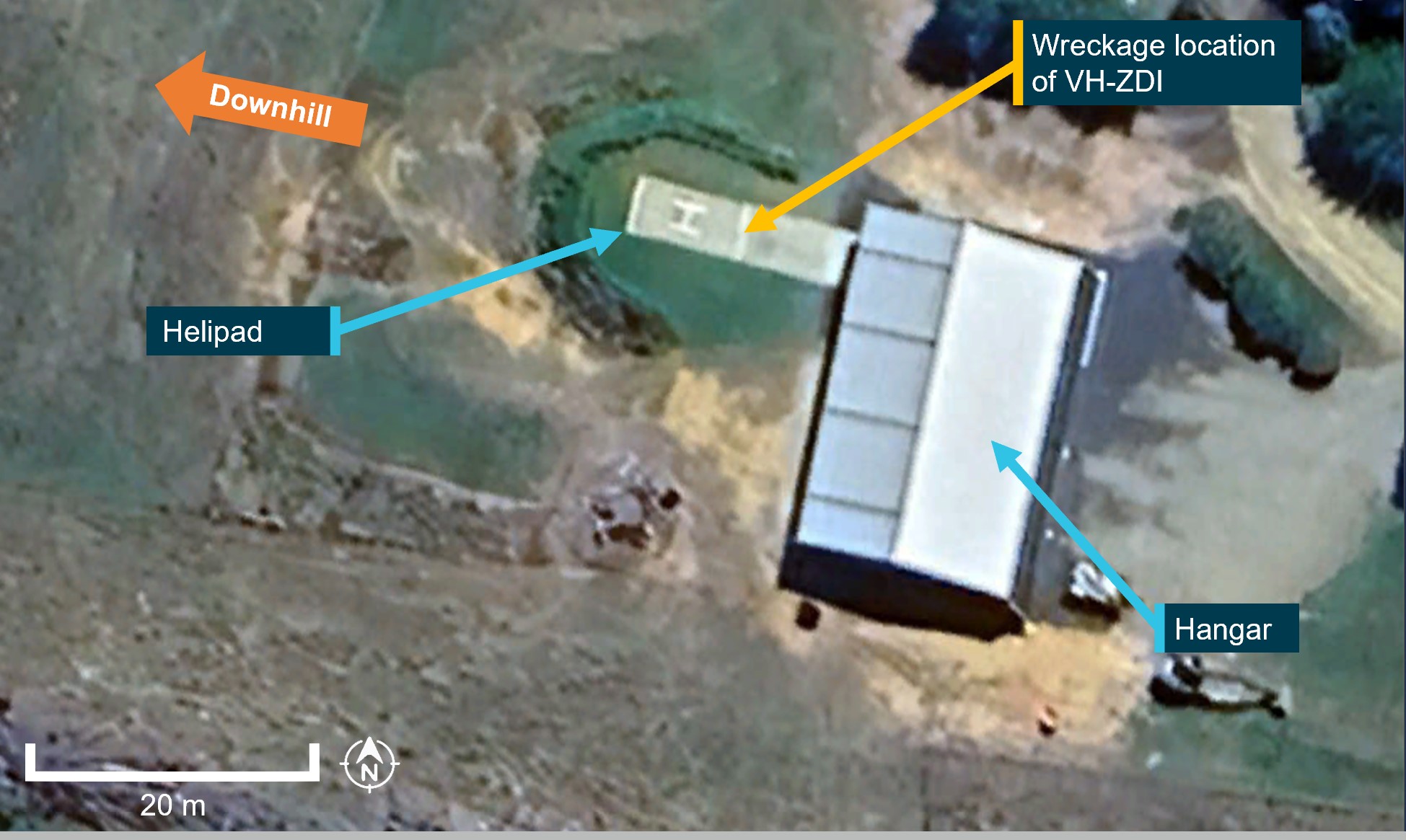 Figure&nbsp;2: Helipad location