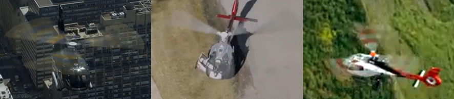 Figure&nbsp;10: Exemplar main rotor blade paint schemes