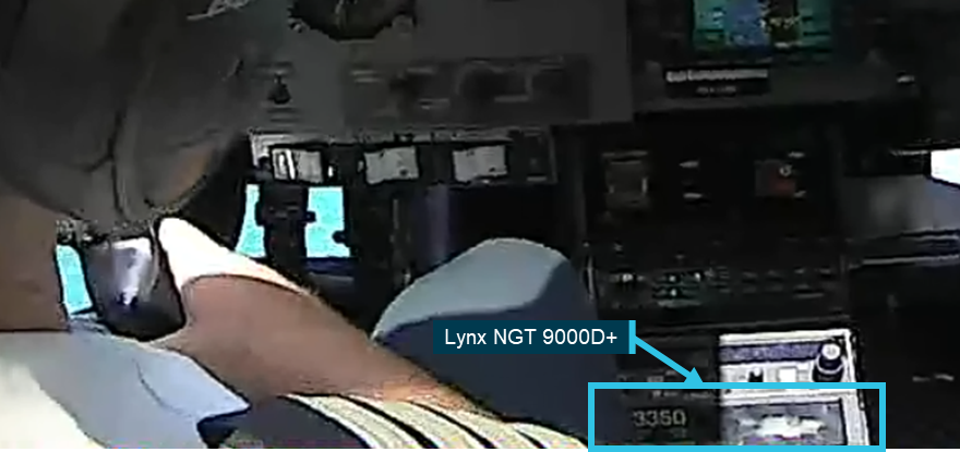 Figure&nbsp;17: Location of L3 Lynx NGT 9000D+ in VH-XH9
