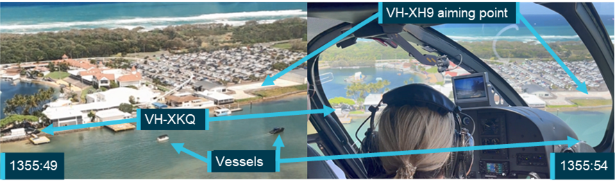 Figure&nbsp;3: Vessels on the Broadwater from XH9