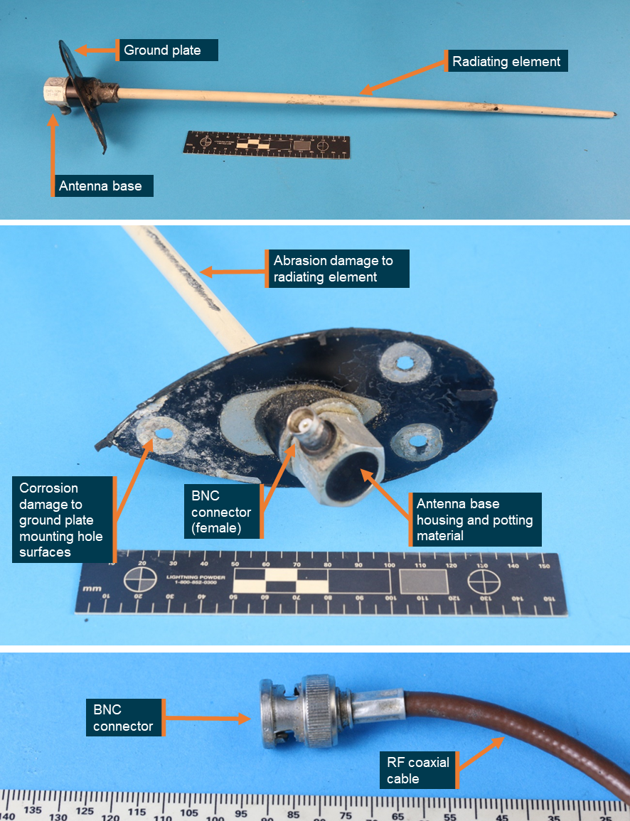 Figure&nbsp;45: The Com 1 antenna and BNC connector from XKQ