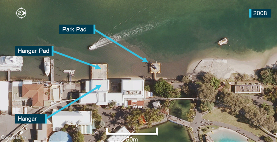 Figure&nbsp;73: Helipads as operated by previous owner 