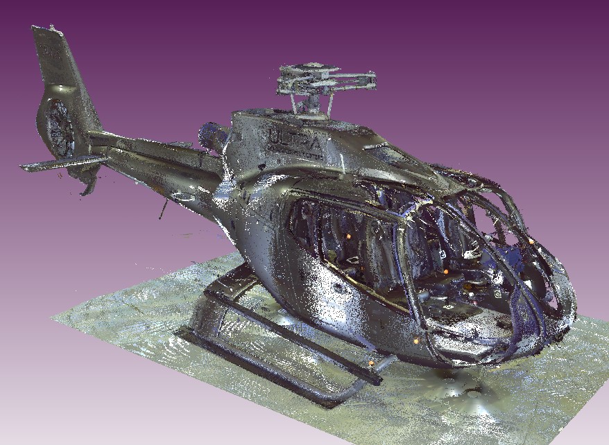 Figure&nbsp;11: 3D point cloud model of VH-XKK