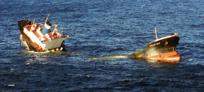 Figure&nbsp;15: Prestige sinking