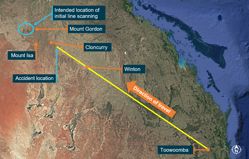 Figure&nbsp;1: Flight path overview 