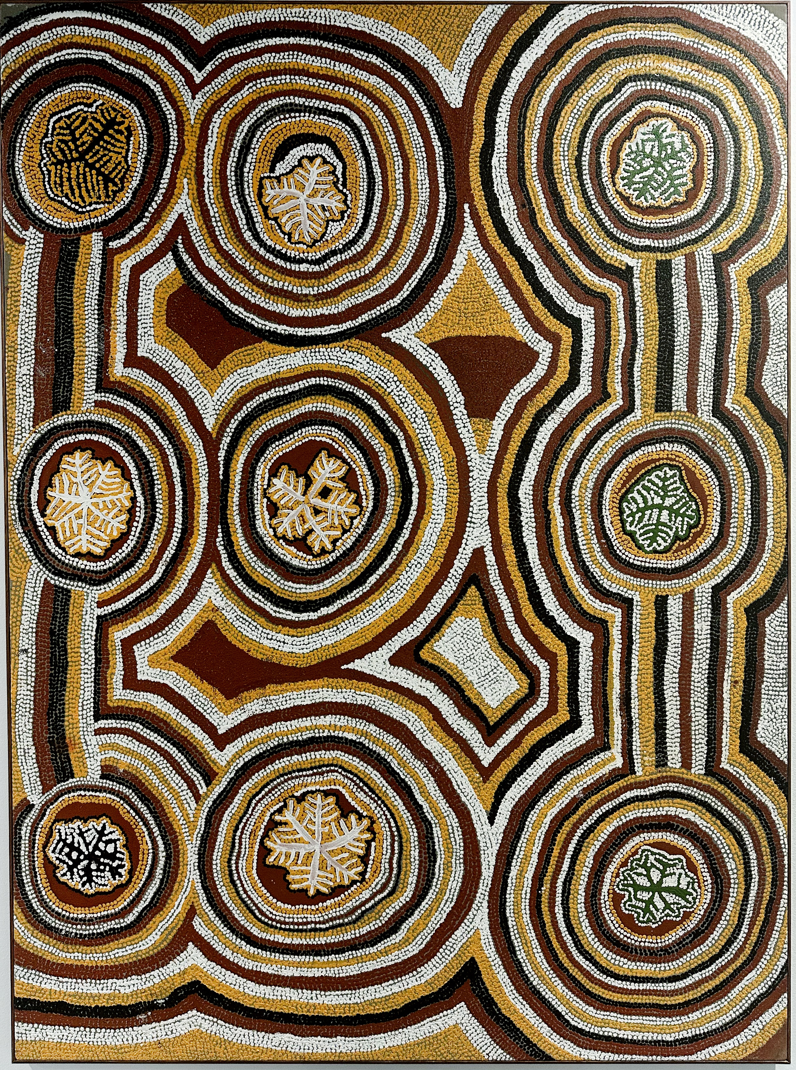 Artist’s Country (Kutukutu, near Lappi Lappi), 1989, by Albert Tjakamarra Nagomara c. 1925