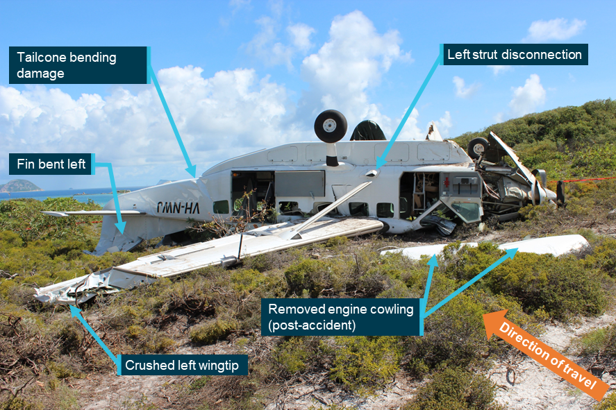 Aircraft wreckage
