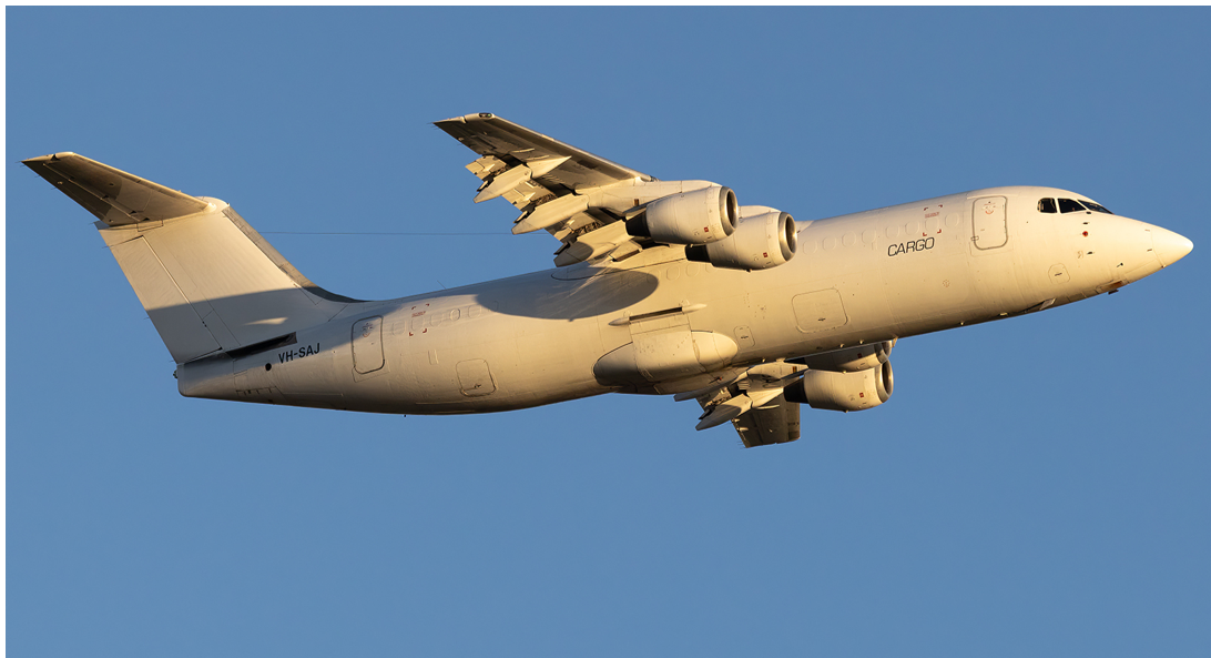 VH-SAJ image whilst flying on a clear sky day.