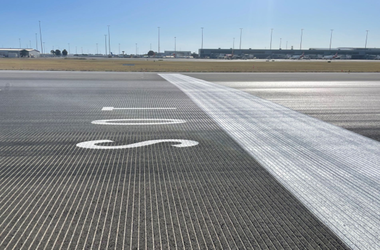 Runway 23 enhanced start of take-off position marking