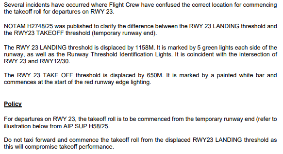 Text of amended AIP SUP (H58/25)