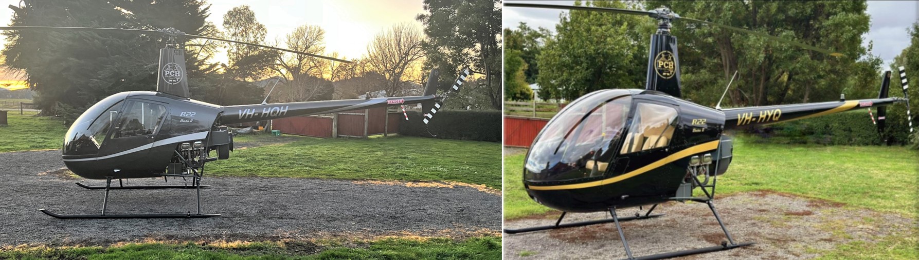 File images of VH-HQH and VH-HYQ