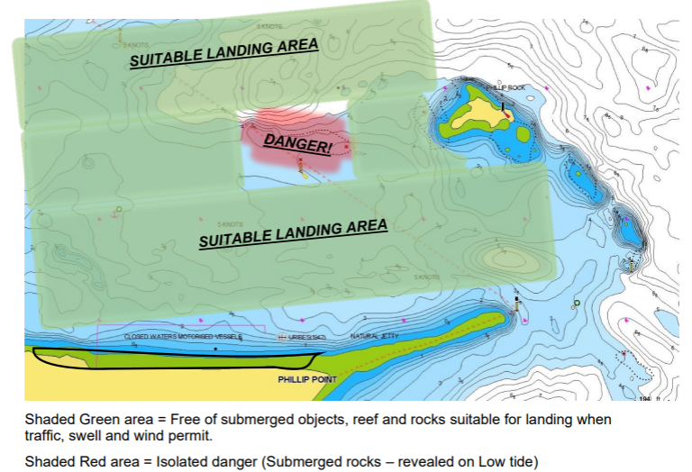Swan River Seaplanes Water Aerodrome Diagram for Thomson Bay