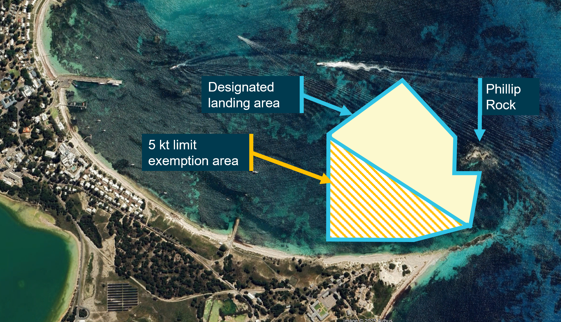 Thomson Bay area of approved operations, as described in Rottnest Island Authority approval