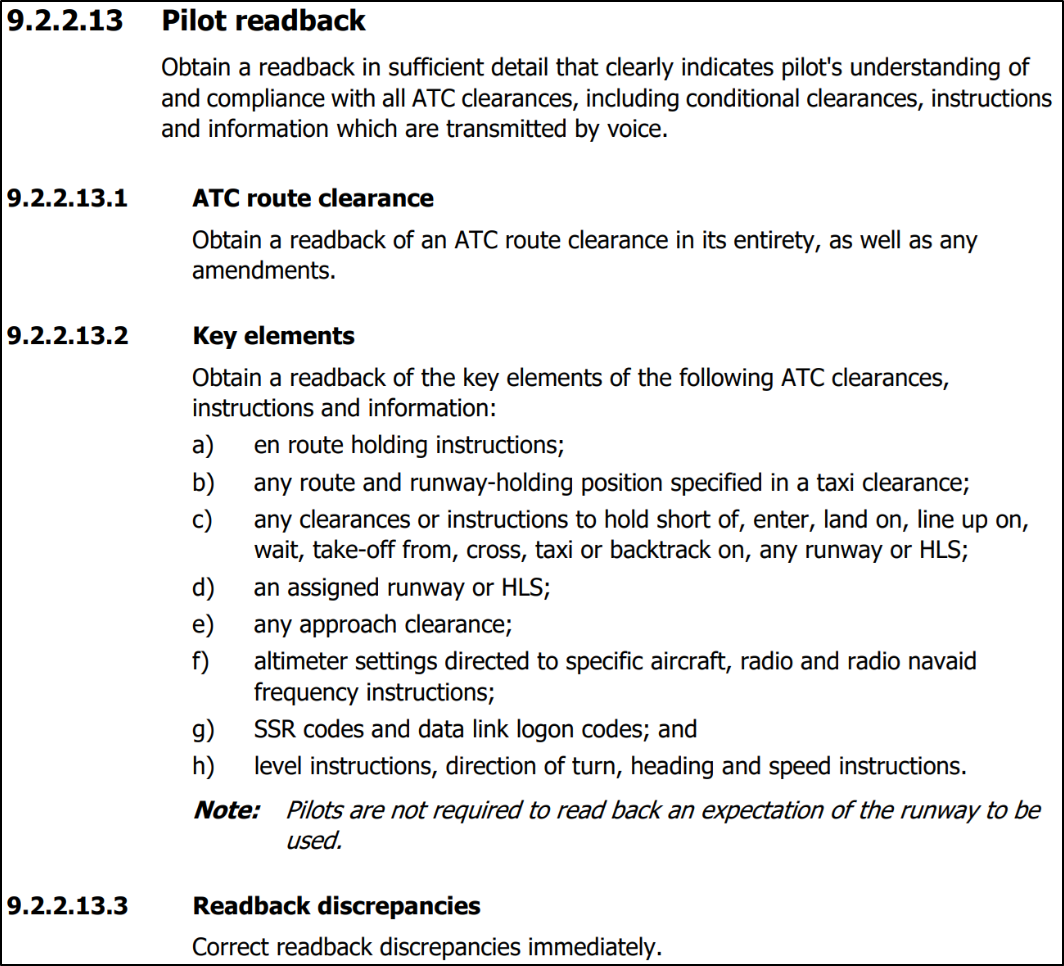 Figure 3: Manual of air traffic services