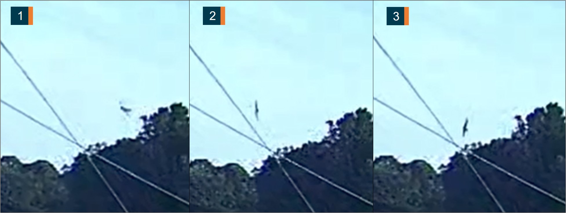 CCTV footage of final turn