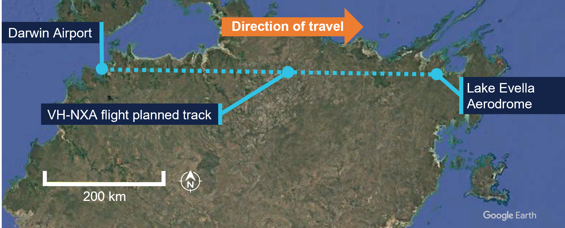   Investigation summary  What happened  On 29 May 2025, a Cessna 310R, registered VH-NXA and operated by Marthakal Yolngu Airline, was conducting a non-scheduled passenger air transport flight from Darwin to Lake Evella, Northern Territory. On board were the pilot and 4&nbsp;passengers.   During the approach at Lake Evella Aerodrome, recorded data indicated that the aircraft touched down just prior to halfway along the runway. The pilot subsequently applied braking, but the aircraft did not decelerate as expecte