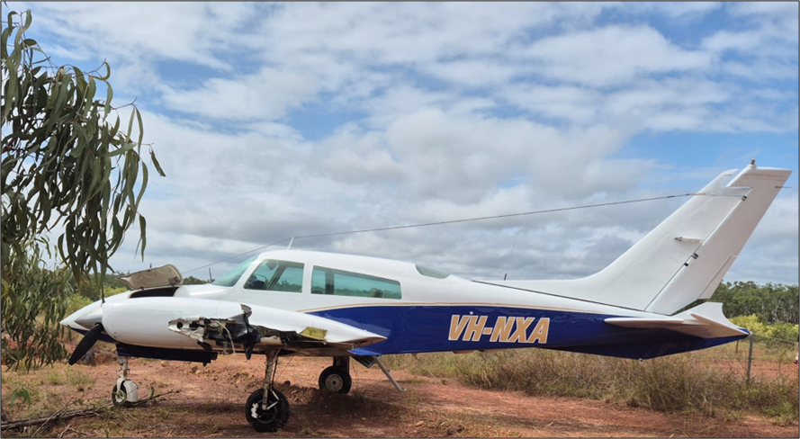 The aircraft after the accident. Photo: Operator.