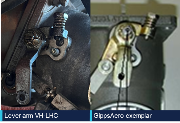 Throttle lever arm comparison
