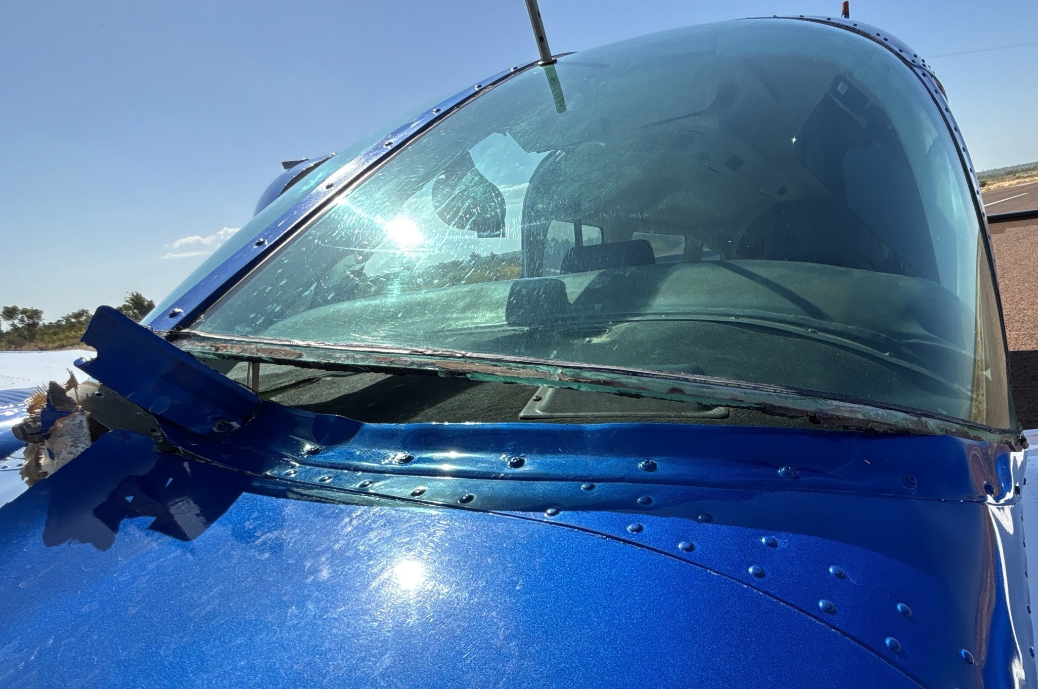 Damage to aircraft window