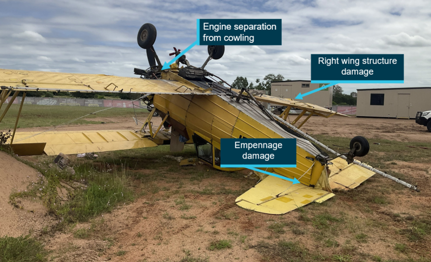 Aircraft wreckage