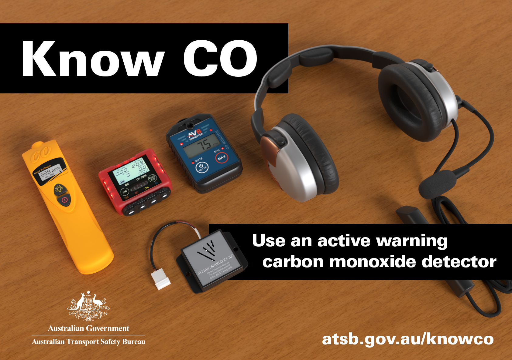 Active warning CO detectors