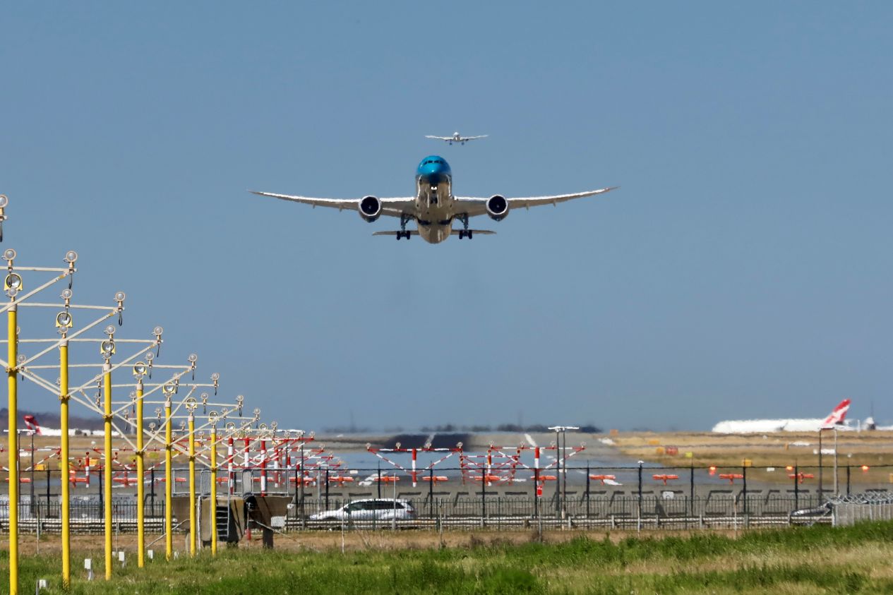 Image of an aircraft taking off