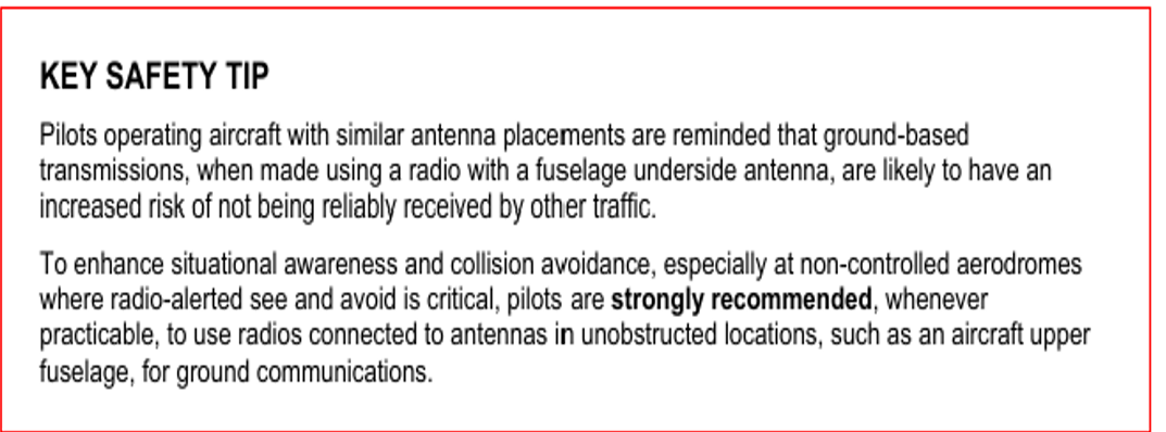 Image of text from CASA AC-91-10 advisory circular