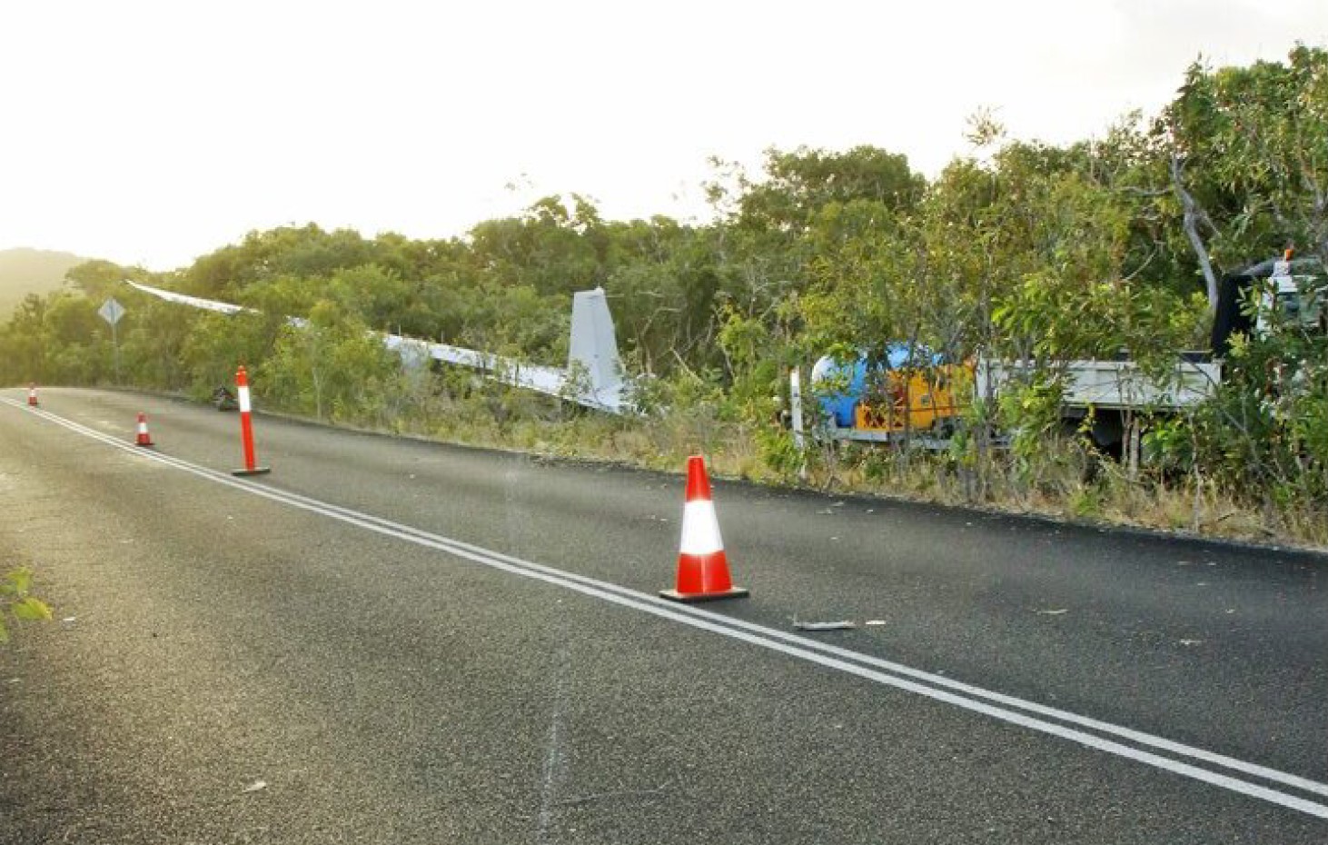 Figure 6: Accident site from road