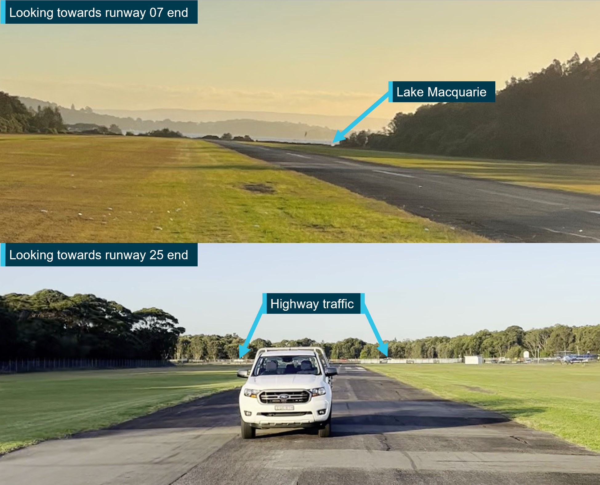 Figure 7: background features at runway ends