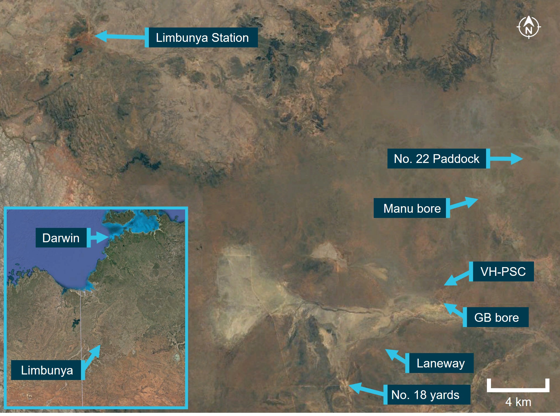 Figure 1: Limbunya Station and operational area
