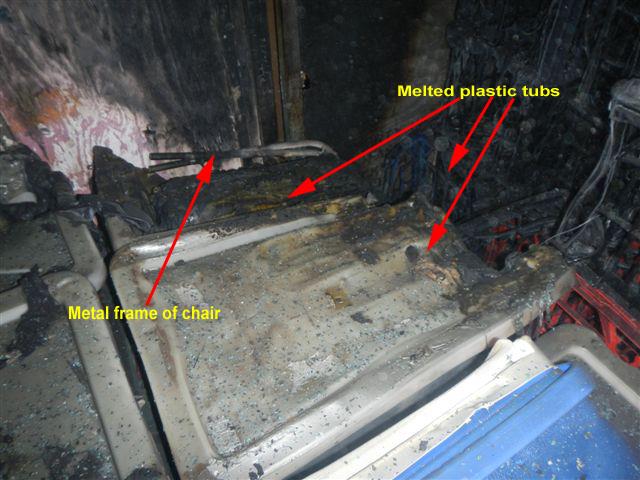 Figure 3: Damaged freight in situ in the container
