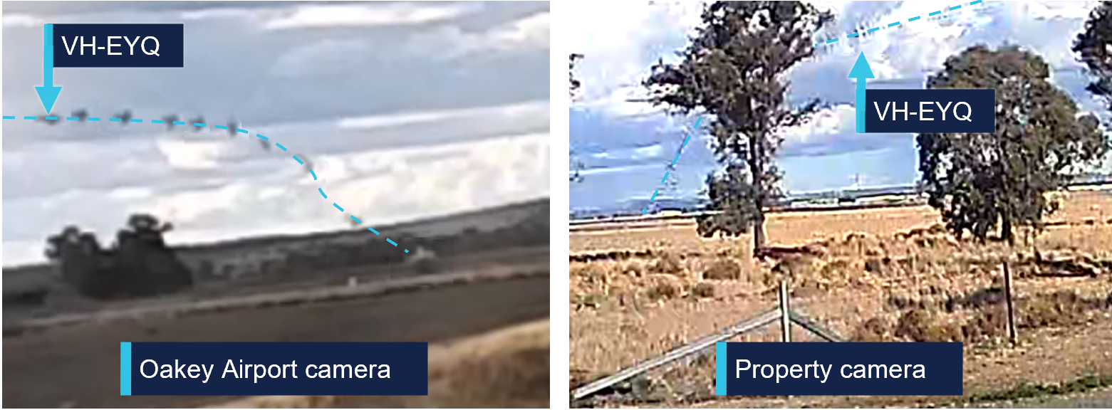 Composite images of recorded CCTV camera footage